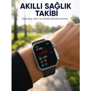 Mey İthalat® RS12 PRO+ 2025 Serisi Uzun Şarj Süreli Garantili Full Ekranlı Özel Üretim Akıllı Saat – 2GB Hafıza, AMOLED, GPS, Sesli Arama Yeni Nesil