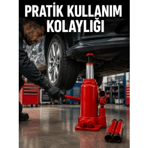 Mey İthalat® Sağlam Taban Yapılı Güvenilir Hidrolik Şişe Kriko