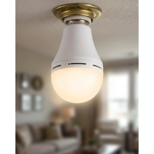 Mey İthalat® Şarjlı LED Ampul 6500K Soğuk Beyaz E27 Duy Enerji Tasarruflu