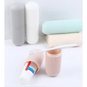 Mey İthalat® Seyahat Tipi Diş Macunu ve Fırçası Kabı 4 Renk