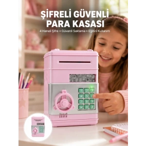 Mey İthalat® Şifreli Elektronik Para Biriktirme Kumbarası Büyük Kapasiteli