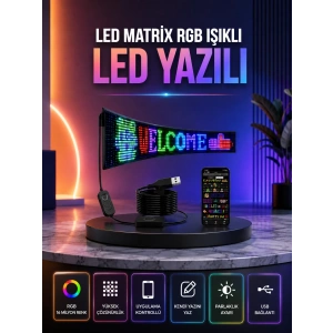 Mey İthalat® Şık ve Fonksiyonel RGB LED Panel Canlı Renk Yansımalı Işık Sistemi