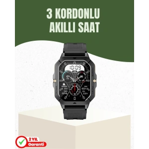Mey İthalat® Şık ve Hafif Akıllı Saat Spor ve Günlük Kullanım