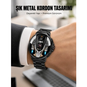 Mey İthalat® SW80 Akıllı Saat 1.93″ Ultra HD Ekran 700 mAh Batarya 3 Kordon Yeni Nesil