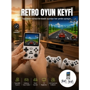Mey İthalat® Taşınabilir El Konsolu Kablosuz Gamepadli Yeni Nesil