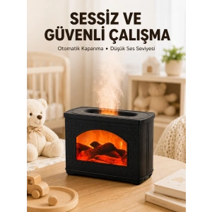 Mey İthalat® USB Ultrasonik Hava Nemlendirici Ayarlanabilir Sis ve Aromaterapi Özellikli