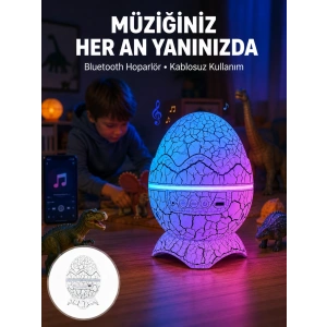 Mey İthalat® Uzaktan Kumandalı, USB Girişli, Döner Projektör Lamba Yeni Nesil