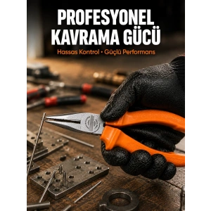 Mey İthalat® Uzun İnce Çeneli Profesyonel Kargaburun Dayanıklı Çelik El Aleti