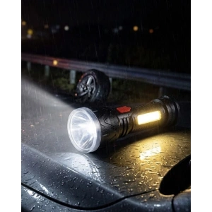 Mey İthalat® Uzun Menzilli Işıldak Şarjlı 9 LED 4 Kademeli Aydınlatma