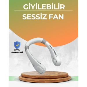 Mey İthalat® Uzun Ömürlü Bataryalı 9-18 Saat Kullanımlı Boyun Fanı