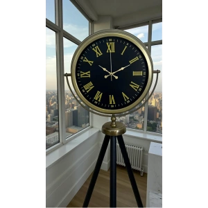 Mey İthalat® Vintage Roma Rakamlı Modern Tripod Ayaklı Saat