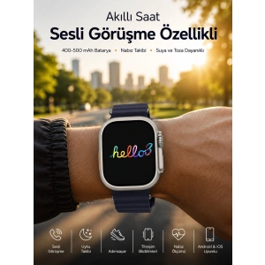 Mey İthalat® Yeni Nesil Arama Cevaplayan Uyku ve Sağlık Takibi GPS Özelliği