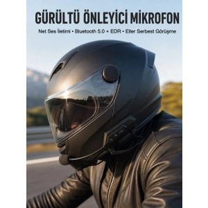 Mey İthalat® Yeni Nesil Dinleme Ve Konuşma Özellikli Intercom Kask Kulaklığı 5.0 Bluetooth