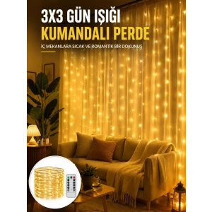 Mey İthalat® Zaman Ayarlı 8 Modlu Günışığı Perde Led Işık USB Çalışma Yeni Nesil