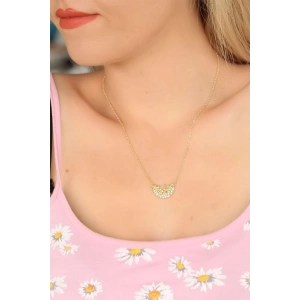 Mey İthalat® Zirkon Taşlı Bayan Kolye