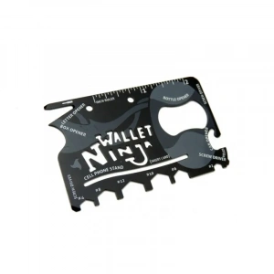 Ninja Wallet Survival Acil Durum Kiti / Kartı - 18 İn 1