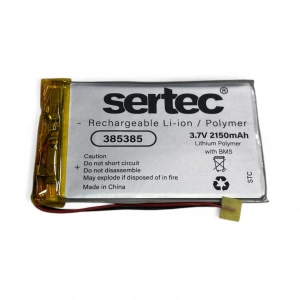 Sertec 385385 3.7v 2150 Mah Li-polymer Pil (devreli/1.5a)