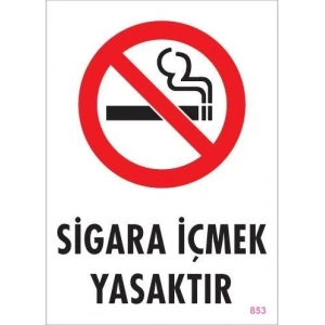 Sigara İçmek Yasaktır Uyarı Levhası 25x35 KOD:853