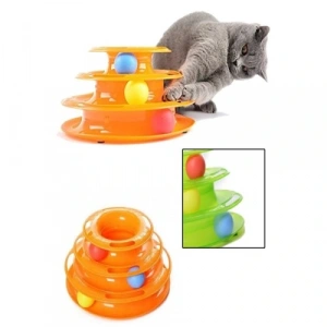 Tower of Tracks 3 Katlı Kedi Oyuncağı