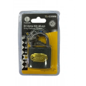Tudor 38 mm Kısa Gri Asma Kilit