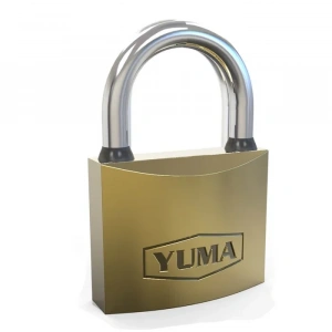 Yuma Sarı Kaplama Döküm Kısa Asma Kilit 38mm