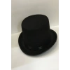 Yetişkinler İçin Siyah Renk Ringmaster Sihirbaz Şapkası Fötr Şapka 15 Cm
