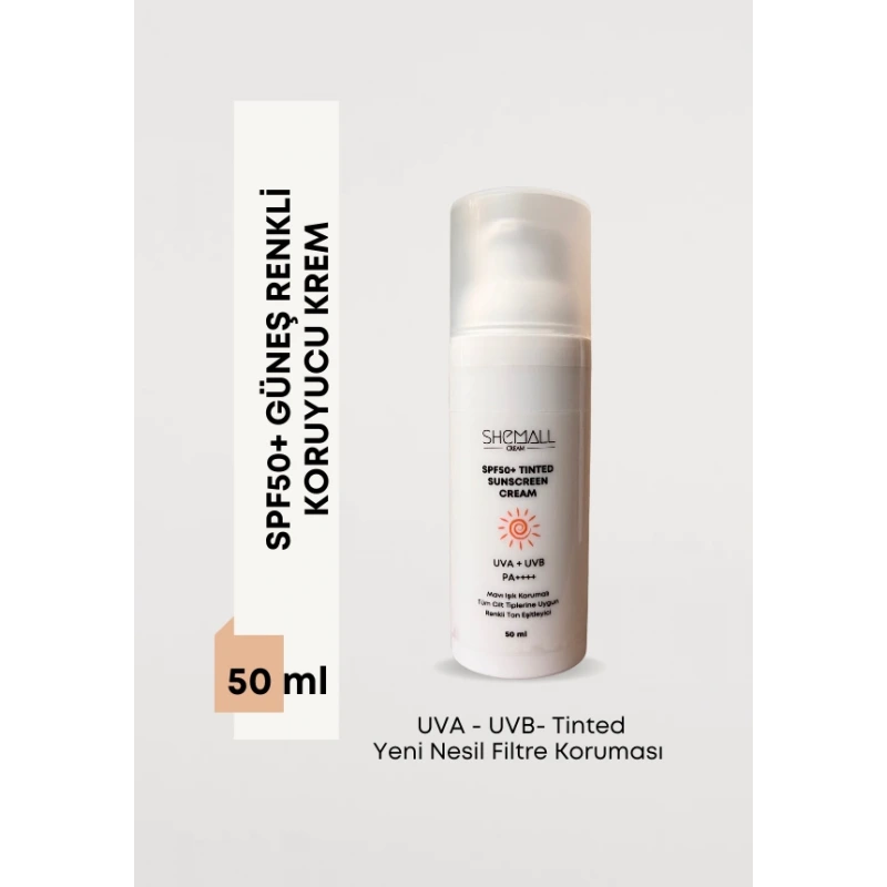 SPF50+ RENKLİ GÜNEŞ KREMİ (MAVİ IŞIK KORUMALI)
