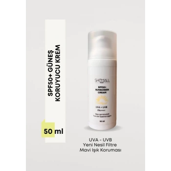 SPF50+ GÜNEŞ KORUYUCU KREM (MAVİ IŞIK KORUMALI)