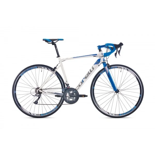 Corelli Sprint KR300 28 Jant 18 Vites V Fren Yol Yarış Bisikleti Beyaz Mavi Gri