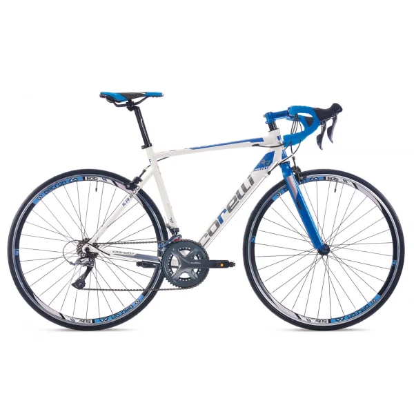 Corelli Sprint KR300 Yol Yarış Bisikleti 28 Jant 18 Vites 48 Kadro Beyaz Mavi Gri