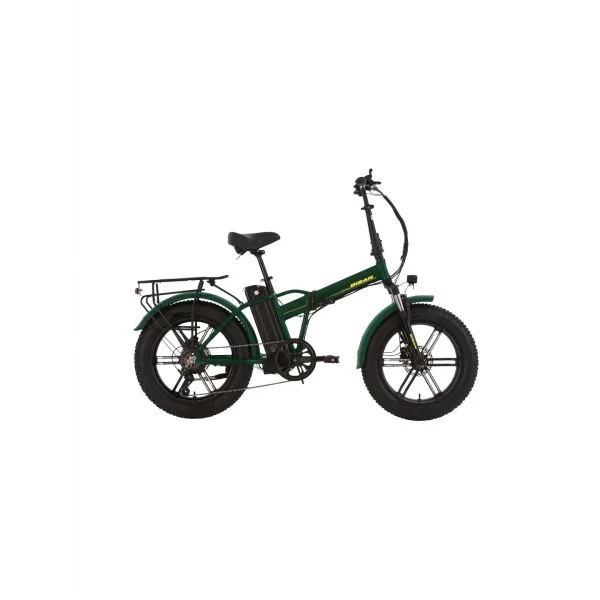 Bisan E-Folding F3 20 Jant 7 Vites 43 Cm Haki Sarı Elektrikli Katlanır Bisiklet