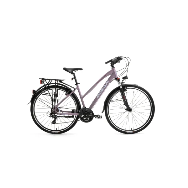 Bisan TRX 8200 City 700C Jant V-Fren Mor Beyaz Şehir Bisikleti 45 Kadro