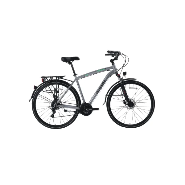 Bisan Comfortline MD Fren 21 Vites 28 Jant Şehir Bisikleti Gri Yeşil 52 Kadro