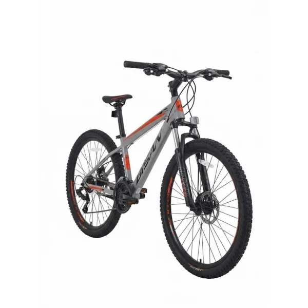 Bisan Cooper HD 27.5 Jant Açık Gri Siyah Kırmızı Dağ Bisikleti 37 Kadro