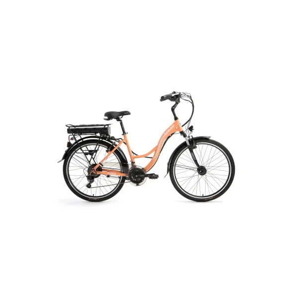 Bisan Florida V Fren 21 Vites 26 Jant Elektrikli Şehir Bisikleti Mercan Beyaz 43 Kadro