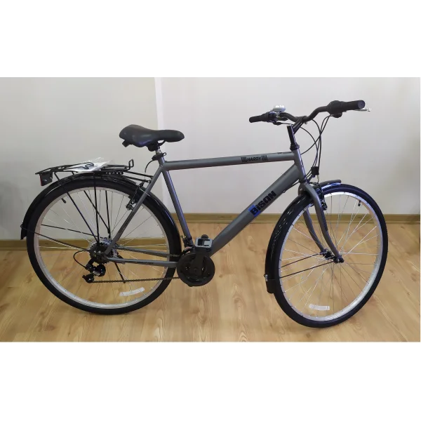 Bisan Hardy V Fren 21 Vites 28 Jant Şehir Bisikleti Gri Siyah 56 Kadro