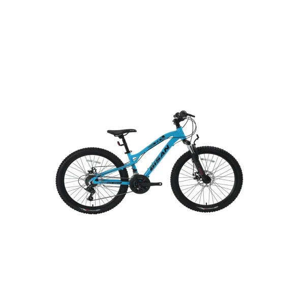 Bisan KDX 2800 D MD Fren 21 Vites 24 Jant Dağ Bisikleti Açık Mavi Siyah 32 Kadro