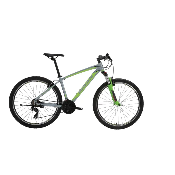 Bisan MTX 7100 V Fren 21 Vites 27,5 Jant Dağ Bisikleti Gri Yeşil 17 Kadro
