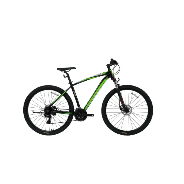 Bisan MTX 7200 MD Fren 24 Vites 26 Jant Dağ Bisikleti Siyah Yeşil 18 Kadro