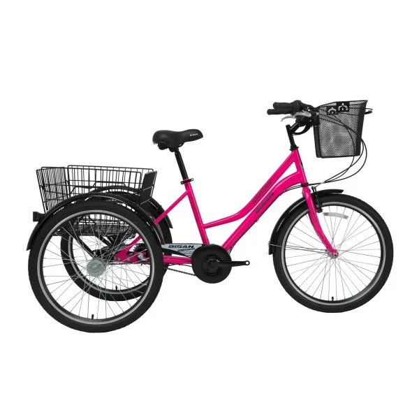 Bisan Porter Nexus 3 Vites 24 Jant Şehir Kargo Bisikleti Pembe Siyah 39 Kadro
