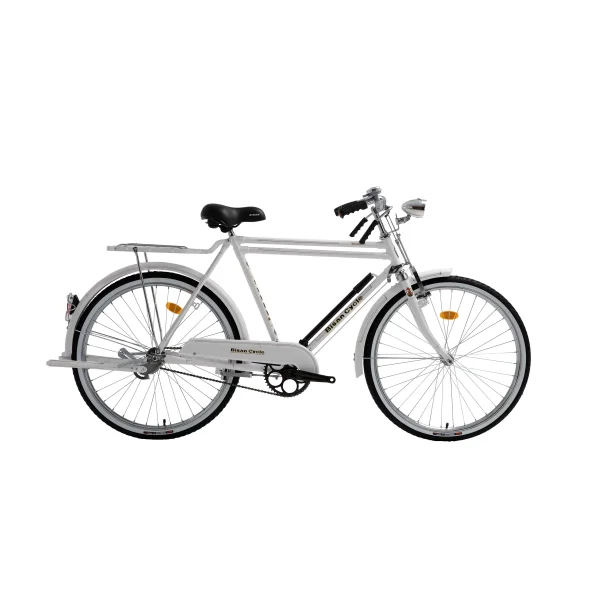 Bisan Roadstar Classic Çubuk Fren 26 Jant Şehir Hizmet Bisikleti Beyaz 58 Kadro