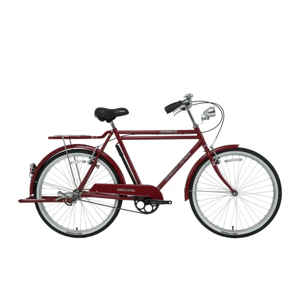 Bisan Roadstar GL Tel Fren 26 Jant Şehir Hizmet Bisikleti Bordo 58 Kadro