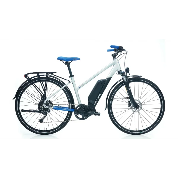 Carraro E-Time Venüs HD Fren Cues 9 Vites 28 Jant Elektrikli Şehir Bisikleti Mat Gümüş 43 Kadro