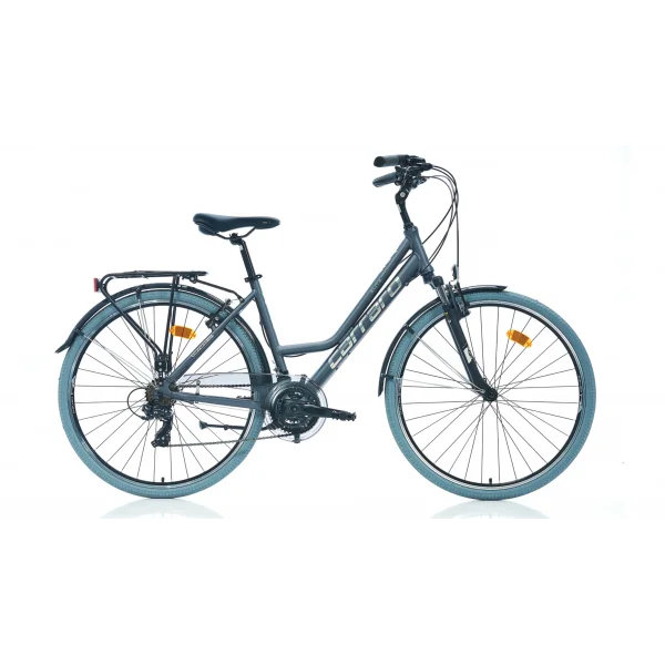 Carraro Elite 705 V Fren 21 Vites 28 Jant Şehir Bisikleti Mat Antrasit Gri Krom 46 Kadro