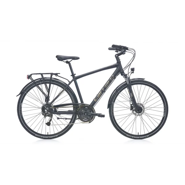 Carraro Elite 906 HD Fren Cues 18 Vites 28 Jant Şehir Bisikleti Parlak Siyah Koyu Krom 52 Kadro