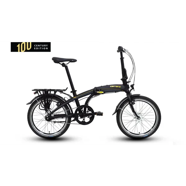 Carraro Flexi CE V Fren Nexus 7 Vites 20 Jant Katlanır Bisiklet Mat Siyah Antrasit Altın