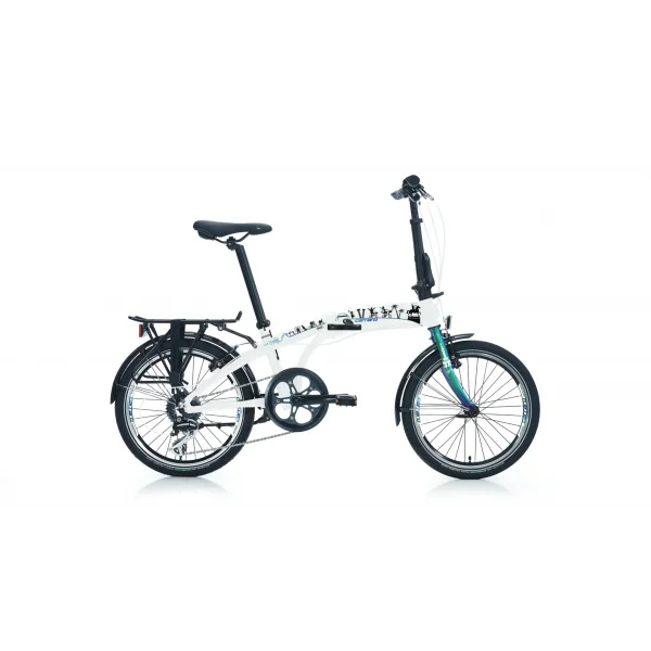 Carraro Güzel İzmir V Fren 8 Vites 20 Jant Katlanır Bisiklet İnci Beyazı