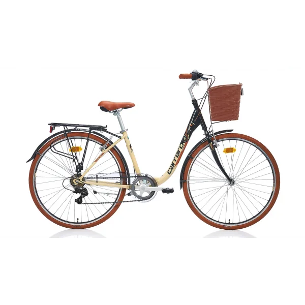 Carraro Juliana 28 V Fren 7 Vites 28 Jant Şehir Bisikleti Siyah Bej Kahve 43 Kadro