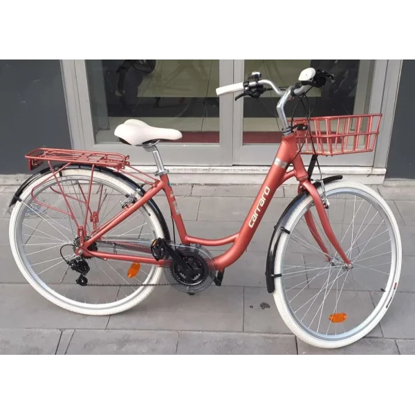 Carraro Juliet 28 V Fren 21 Vites 28 Jant Şehir Bisikleti Mat Kiremit Krom 43 Kadro