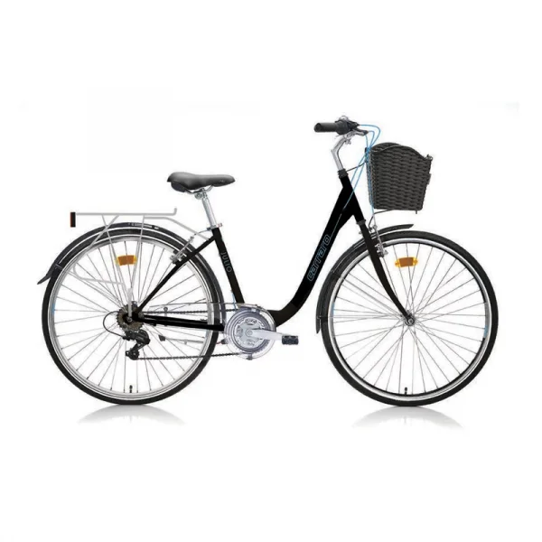 Carraro Julio 28 V Fren 21 Vites 28 Jant Şehir Bisikleti Siyah Mavi 46 Kadro